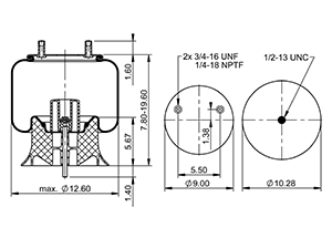 HENDRICKSON S-28929-48 - Air Spring, Plastic Piston - Aurora HENDRICKSON S-28929-48 - Air Spring, Plastic Piston - Aurora