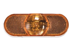 Grote 52513-3 Oval Torsion Mount III Incandescent Side Turn Marker