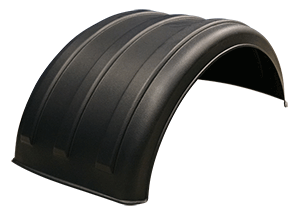 FENDER FITS SINGLE AXLE, 22.5" TIRE, BLACK