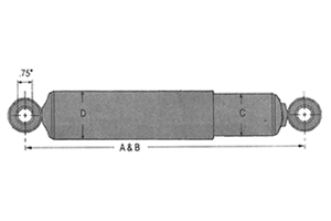 Hendrickson S-24088 Shock Absorber 1-3/8 Hendrickson S-24088 Shock Absorber 1-3/8