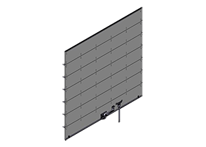 Pro-Par Wood Door Assembly, 98x100, Less Track/Operator