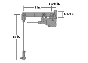 Reyco 23329-01 Height Control Valve Hadley 450 86AR - Aurora Parts